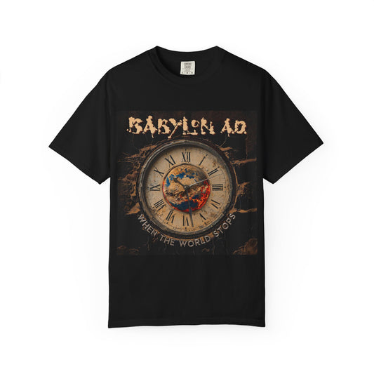 Band T-Shirt — Babylon A.D. 'When The World Stops' Vintage Clock Graphic
